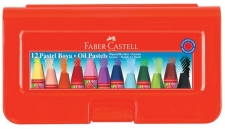 Faber-Castell Plastik Kutu Pastel Boya 12 Renk resim
