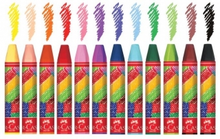 Faber-Castell Plastik Kutu Pastel Boya 12 Renk