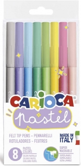 Carioca Pastel Süper Yıkanabilir Keçeli Kalem 8'li