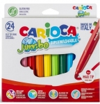 Carioca Jumbo Süper Yıkanabilir Keçeli Boya Kalemi 24'lü resim