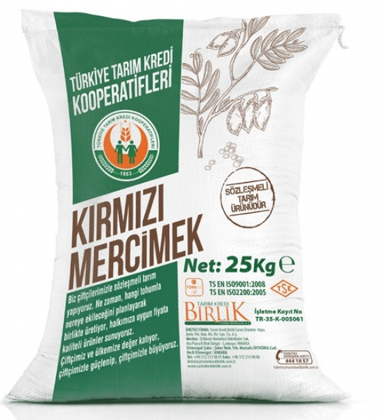 Tarım Kredi Birlik Kırmızı Futbol Mercımek 25 kg