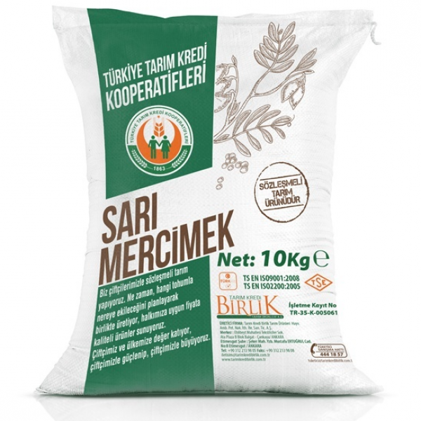 Tarım Kredi Birlik Sarı Mercimek 10 kg