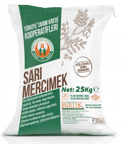 Tarım Kredi Birlik Sarı Mercimek 25 kg
