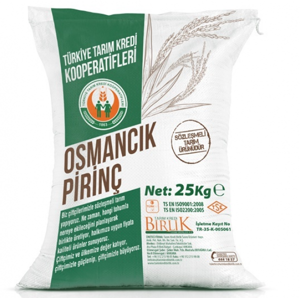 Tarım Kredi Birlik Osmancık Pirinç 25 kg (25 kg)