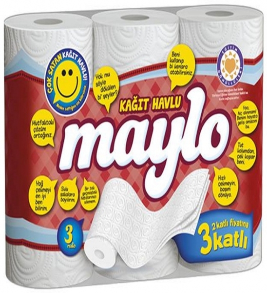 Maylo Kağıt Havlu 3 Rulo
