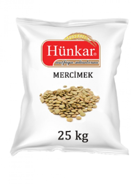 Hünkar Yeşil Mercimek 25 kg