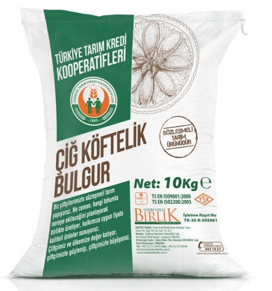 Tarım Kredi Birlik Çiğ Köftelik Bulgur 10 kg