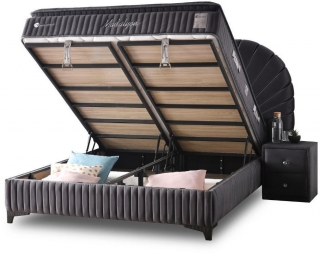 Mobilya Dükkanım MD Madalyon 100x200 Baza+Başlık+Yatak Seti