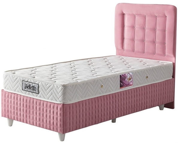 Belletto Valencia 90x190 Baza+Başlık+Yatak Seti