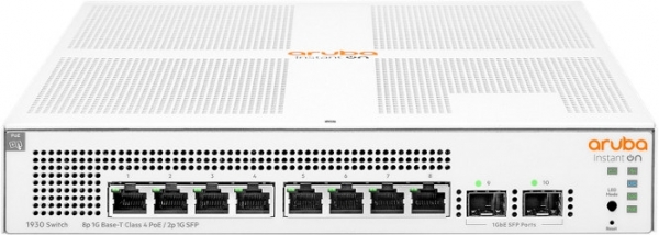Aruba Instant On 1930 8G Sınıf 4 PoE 2 SFP Yönetilebilir Switch