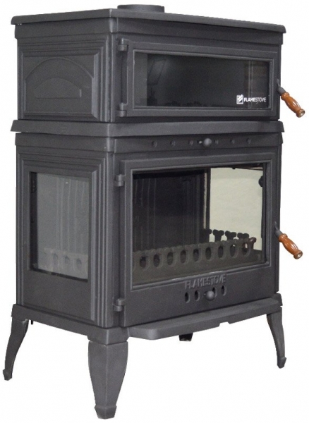 Flame Stove Retro Lüx Dik Fırınlı Şömine Soba