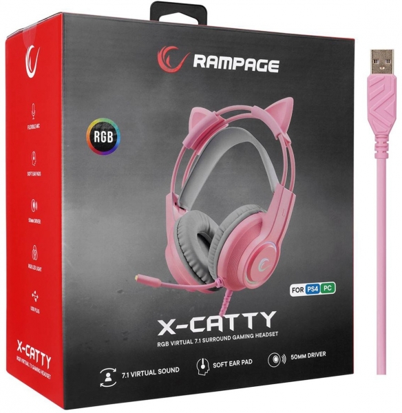 Rampage RM-K91 X Catty Kablolu Kulaklık