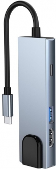 Primex Type-C to USB 3.0 HDMI SD MicroSD RJ45 USB-C Dönüştürücü