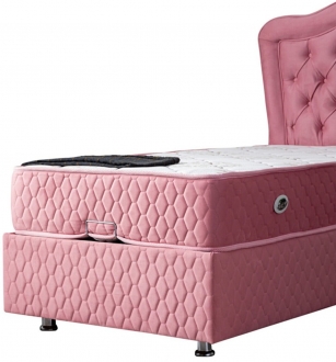Setay Camelli 90x190 Baza+Başlık+Yatak Seti