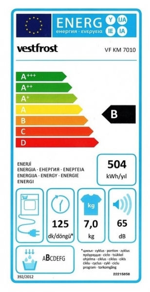 Vestfrost VF KM 7010 Yoğuşturmalı Kurutma Makinesi
