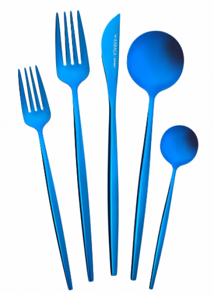 Karaca Orion Shiny Blue 30 Parça Çatal Kaşık Bıçak Takımı