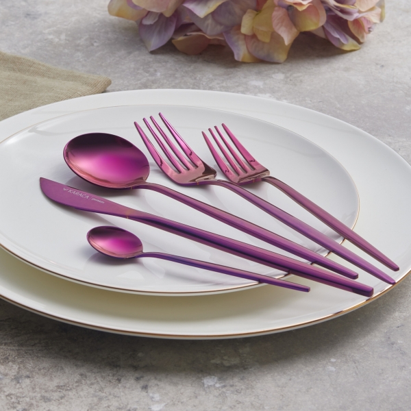 Karaca Orion Shiny Purple 30 Parça Çatal Kaşık Bıçak Takımı