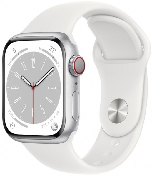 Apple Watch Series 8 41mm Alüminyum Kasa ve Spor Kordon Akıllı Saat
