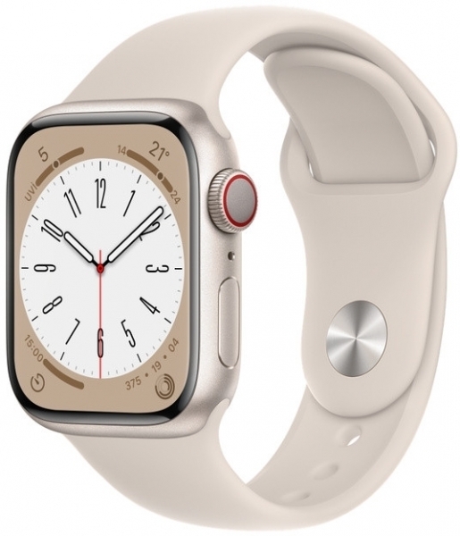 Apple Watch Series 8 45mm Alüminyum Kasa ve Spor Kordon Akıllı Saat