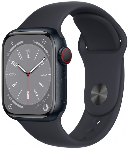 Apple Watch Series 8 Cellular 41mm Alüminyum Kasa ve Spor Kordon Akıllı Saat