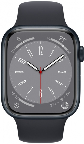 Apple Watch Series 8 Cellular 45mm Alüminyum Kasa ve Spor Kordon Akıllı Saat