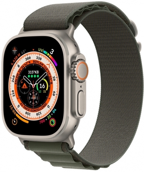 Apple Watch Ultra Titanyum Kasa ve Alpine Loop Akıllı Saat
