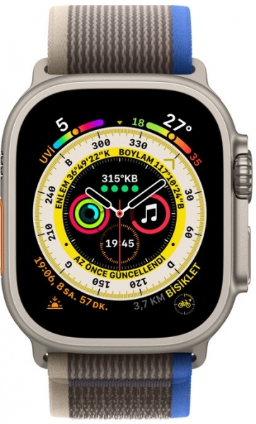 Apple Watch Ultra Titanyum Kasa ve Trail Loop Akıllı Saat