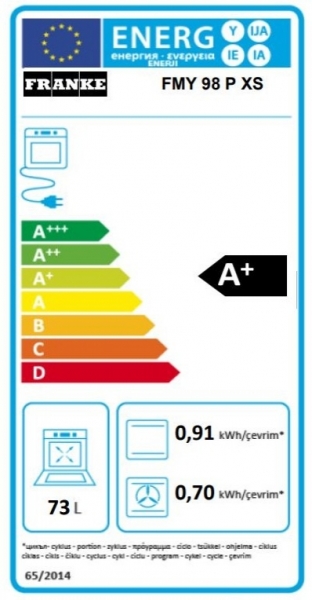 Franke Mythos FMY 98 P XS (116.0606.101) Ankastre Fırın