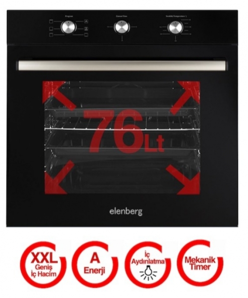 Elenberg ELB-614 XXL Ankastre Fırın