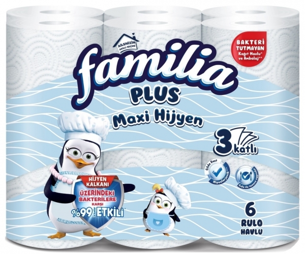 Familia Plus Maxi Hijyen Kağıt Havlu 6 Rulo