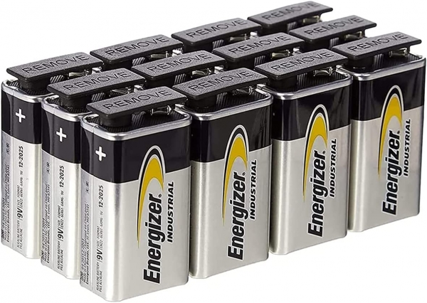 Energizer Industrial 9V 6LR61 EN22 12'li Dikdörtgen Pil