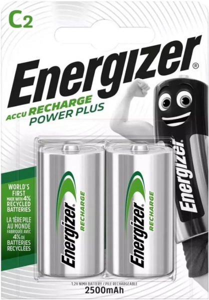 Energizer Recharge Power Plus C 2500 mAh 2'li Orta Boy Pil