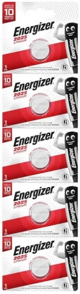 Energizer CR2025 5'li Düğme Pil