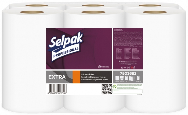Selpak Professional Extra 85 m Kağıt Havlu 6 Rulo