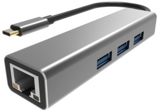 Vcom DH311A USB 3.1 Type-C to USB 3.0 RJ45 Dönüştürücü