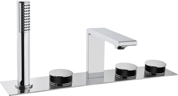 VitrA Memoria A4231658 Küvet Bataryası (Krom / Siyah)