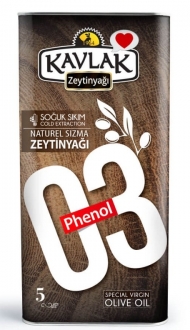 Kavlak Phenol 03 Soğuk Sıkım Zeytinyağı 5 lt