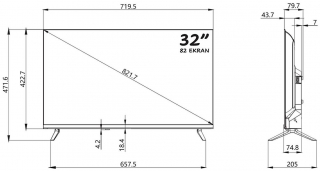 Strong MT32ES2000F HD Ready (HD) TV