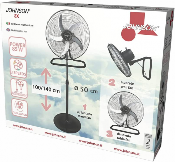 Johnson 3X Ayaklı Vantilatör