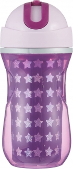 Chicco Isı Yalıtımlı Pipetli Spor Bardak Mor