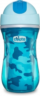 Chicco Isı Yalıtımlı Pipetli Spor Bardak Mavi