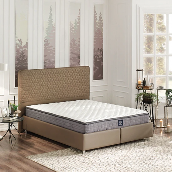 Yataş Bedding Fresh Sense Somni Flora 150x200 Baza+Başlık+Yatak Seti
