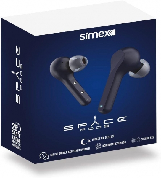 Simex Space Pods Tam Kablosuz Kulaklık