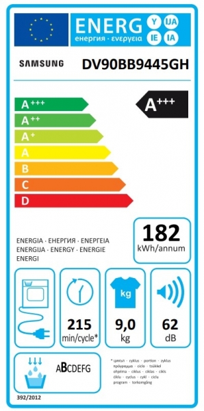 Samsung DV90BB9445GH/AH Isı Pompalı Kurutma Makinesi