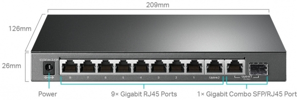 TP-Link TL-SG1210MPE Yönetilebilir Switch