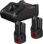 Bosch Professional (GAL 12V-40 + 2 x GBA 2.0Ah) Şarj Cihazı Seti resim