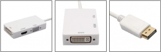 Alfais 5056 DisplayPort to HDMI VGA DVI Dönüştürücü