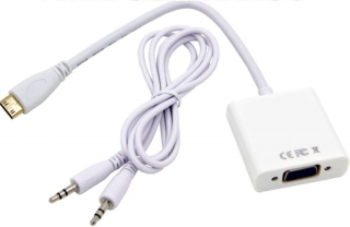 Alfais 4307 Mini HDMI to VGA Dönüştürücü