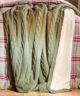 Karaca Home Woodland Yeşil Cozy Throw Tv Battaniyesi 130x170 cm