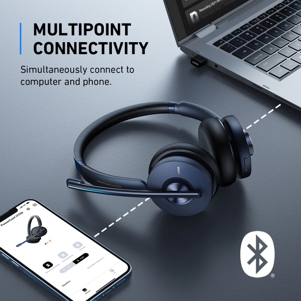 Anker PowerConf H700 Kablosuz Kulaklık